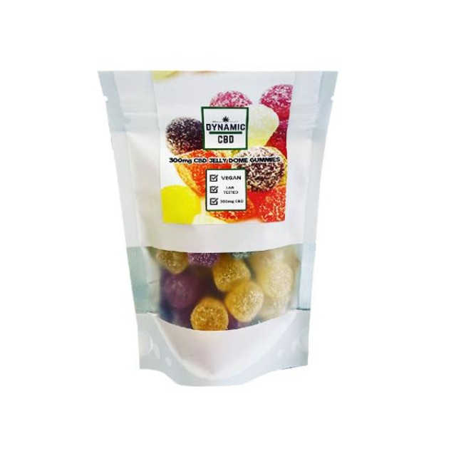 Dynamic CBD Sugar Coated CBD Jelly Dome Gummies 300mg